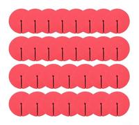 babominimer 30pcs Fishing Hook Bonnets Safety Covers Treble Hook Protectors 39x10mm Blue/Red Compatible with for Avoiding Injuries and Tangles, Organising Hooks and Protecting(Red)