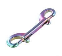 babominimer 316 Stainless Steel Double-End Diving Hook Snap Clip for Scuba Diving Gear, Secure Spring-Loaded Buckle for, Weight Belts, Marine Hardware, Pet Harnesses,(100mm)