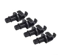 babominimer 4-Pack Black Plastic Sun Shade Hook Clips for Odyssey 2005-2010 Sliding Door - Direct Replacement Rear Interior Visor Holder Kit, New OEM-Spec Fit