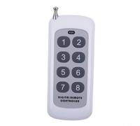 babominimer 433MHz RF Garage Door Remote Control Transmitter, Wireless 8-Button PVC Key Fob, 12V Learning Code Switch for for Electric Gates, Shutters, Security