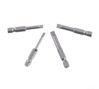 babominimer 4Pcs 50mm Slotted Magnetic Screwdriver Bits Set, Alloy Steel Flat Head SL3.0/SL4.0/SL5.0/SL6.0, 1/4in Hex Shank for for Manual, for for Electric and Drill Tools,