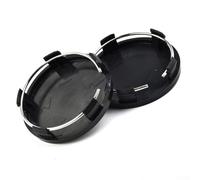 babominimer 4pcs 60mm ABS Black and Silver Car Wheel Hub Center Cap Covers for Most Vehicles, For Easy Installation, Fit for Cars Trucks and SUVs(Black)