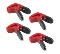 babominimer 4PCS Magnetic Paint Brush Holder Clips Tin Opener DIY Tool for Painters Builders Home Improvement Tarp Clamps Red 3.2cm