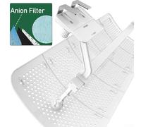 babominimer 5 Leaves Air Vent Deflector for for Ceiling Vents, Anti-Condensation ABS Wind Direction Redirector for for Central Air Conditioning Systems, Direct Blowing(Anion Filter)