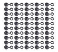 babominimer 50pcs Gray Hinged Plastic Screw Covers 4mm Compatible with for Car and Truck Exterior Mouldings and Trim Accessories, Concealing Pan Head or Countersunk Screw Heads in
