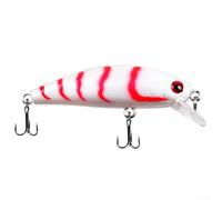 babominimer 5cm Popper Fishing Lure with Realistic 3D Eyes and High Carbon Steel Treble Hooks, Topwater Hard Artificial Bait for Carp, Trout, and Bass, ABS Crankbait(K)