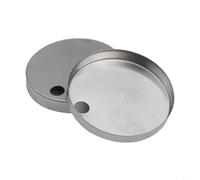 babominimer 60mm Stainless Steel Brushed Toilet Hinge Cover Set, for for Slim Top Fix Decorative Base Fixture for for Bathroom Toilet Accessories, Compatible with Most Standard