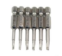 babominimer 6pcs Magnetic Triangle Security Screwdriver Bits Set, S2 Alloy Steel 1/4 Inch Hex Shank, Tamper Proof Triangular Driver Heads TA1.8-TA3.0mm, Anti-Rust Mirror
