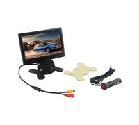 babominimer 7 Inch TFT LCD Car Rear View Camera Kit with 12V/24V Power Supply, AV Input for Trucks Trailers and Commercial Vehicles, Reversing Display with Remote