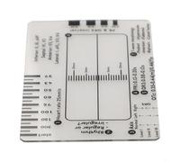 babominimer 7 Step for ECG Interpretation Measurement Tool Transparent Plastic Caliper Ruler with Clear ID Size Cards for Quick Reference of Heartbeat Rhythm PR QRS QTc(2pc-A)