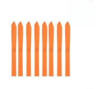 babominimer 8 Pcs Heavy Duty Soft Loop Tie Down Straps 2300 lb Break Strength Nylon Webbing for Secure Towing of for ATV UTV Motorcycle Snowmobile Scooter Dirt for Bike for Cruiser(Orange)