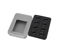 babominimer 8 Pcs Skateboard Bearings 608RS ABEC-11 Carbon Steel with Integrated Spacers, Double Rubber Shield, Pre-Lubricated for Smooth Longboard, Roller Skate, Scooter(Black)