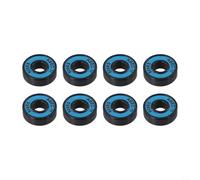 babominimer 8 Pcs Skateboard Bearings 608RS ABEC-11 Carbon Steel with Integrated Spacers, Double Rubber Shield, Pre-Lubricated for Smooth Longboard, Roller Skate, Scooter(Blue)