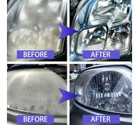 babominimer 9H Headlight Restoration Kit 30ml Liquid Ceramic Coating for Car Headlamp Lens Repair and Scratch Removal, Super Hydrophobic Polish for Oxidation Removal, UV