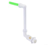 babominimer Adjustable Luminous Pool Fountain with Glow-in-the-Dark Nozzle for Above-Ground and In-Ground Swimming Pools, ABS Construction, 38 x 26 x 20 cm, White -