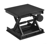 babominimer Adjustable Plastic Lab Jack Lifting Platform 90x90mm Height 2.5-9cm for for Physics Chemistry Biology Experiments, Stable -Resistant Level Lift Table(All Plastic)