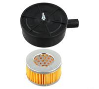 babominimer Air Compressor Muffler Noise Reducer with 20mm Air Filter Cartridge, Plastic and Paper Construction, Black Accessory Compatible with Piston Pu
