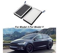 babominimer Air Filter Cabin for Model 3 and Model Y, Activated Carbon AC Conditioning Replacement with PP Material, Black 9.61 x 5.67 x 1.18 Inches