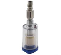 babominimer Air Regulator Gauge with in-Line Oil Water Trap Filter 1/4 Inch Thread Copper for for Airbrush and Pneumatic Tools, Moisture Separator with Transparent Bowl for(B)