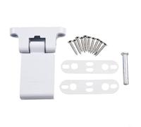babominimer Aluminium Alloy Casement Door Hinge for Plastic Steel Doors, Heavy Duty Flag Style with Left and Right Opening, Strong Bearing, High Security, White Finish,
