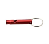 babominimer Aluminium Alloy Survival Whistle for Outdoor Camping Hiking and Signaling, Loud High Decibel Metal Whistle for Distress Alert, Safety, Rescue and Pet(Red)