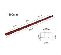 babominimer Aluminium Alloy T-Track T-Slot Miter Jig Rail for for Woodworking Router Table and Saw, 300-600mm Length Usual Guide Track Compatible with T-Screws and Quick(600mm)