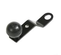 babominimer Aluminum Alloy Angled Base Bracket with Ball Head Compatible with for Motorcycle Rearview Mirror Mount, Usual Mobile Phone or Camera Holder, Black ABS and Metal