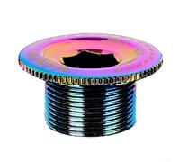 babominimer Aluminum Alloy Crank Bolt Machined Crankset Cover Cap BB Axis Screw for Road and Mountain Bikes Compatible with Prowheel Hollow FS.A FC-4500 FC-5600(colorful)
