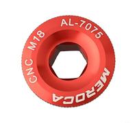 babominimer Aluminum Alloy Crankset Bolt Cover M19 M20 Threaded Crank Arm Fixing Screws Compatible with PROWHEEL Hollow Chainring FC4500 FC5600 IXF LEBYCLE(Red)