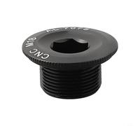 babominimer Aluminum Alloy Crankset Bolt Cover M19 M20 Threaded Crank Arm Fixing Screws Compatible with PROWHEEL Hollow Chainring FC4500 FC5600 IXF LEBYCLE(Black)
