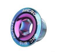 babominimer Aluminum Alloy Crankset Bolt Cover M19 M20 Threaded Crank Arm Fixing Screws Compatible with PROWHEEL Hollow Chainring FC4500 FC5600 IXF LEBYCLE(color)
