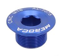 babominimer Aluminum Alloy Crankset Bolt Cover M19 M20 Threaded Crank Arm Fixing Screws Compatible with PROWHEEL Hollow Chainring FC4500 FC5600 IXF LEBYCLE(Blue)