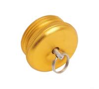 babominimer Aluminum Alloy Fishing Rod End Cap with Pull Ring, Rod Butt Cover for Rod Building and Repair, Fits 8.5-22mm Diameter, Lightweight Rear Stopper(21mm)