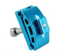 babominimer Aluminum Alloy Mountain Seatpost Head Replacement, Lasting AL6061 Seat Tube Clamp Compatible with for Cycling, Single Nail Head Design, Installation, Compatible(blue)
