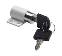 babominimer Aluminum Alloy Sliding Sash Door Lock with Keys for for Baby and Child Safety, Anti-Theft Patio Door Security Bolt for for Hinged or Sliding Doors, Easy Install,(White)