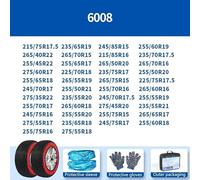 babominimer Anti-Skid Chains for Car Wheels, Snow Socks Tire Chains Winter Traction, 2 Pack, Super Fiber Nylon, For Easy Installation, Low Clearance Compatible, for Various Tir(6008)