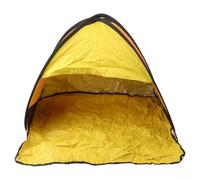 babominimer Automatic -Up Pet Beach Tent UV Protection Portable Sunshade Shelter for Dogs and Cats with Quick Setup Weather Resistance and Mesh Pockets for Outdoor(Orange and yellow)