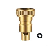 babominimer Brass and Stainless Steel Water Stop Nozzle Connector for /2 Inch Taps, Automatic Shut-Off Spout for Garden Irrigation, Lawn, Agriculture, Greenhouse, Villa,(gold)