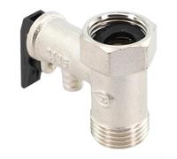babominimer Brass Safety Pressure Relief Valve 1/2 Inch DN15 Adjustable Boiler Release Valve for Preventing Overpressure in Closed Water Systems with One-Way Flow Control,