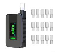 babominimer Breathalyser with Electrochemical Sensor, 15 Mouthpieces, IPS HD Display, Quick 5-Second Results, 1500 Memory Storage, Portable for Driving and