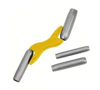 babominimer Brick Jointer Tool Set with 4 Sizes 1/2, 5/8, 3/4, 7/8 Inch, Ergonomic Steel Handle Masonry Jointer for Bricklaying and for Mortar Jointing, Lightweight Design(Yellow)