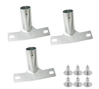 babominimer Broom Handle Holders Metal Cleaning Tool Connectors with Screws, Fits 23.5 mm Diameter Handles, Iron Construction for Secure Grip and Installatio(3pcs)