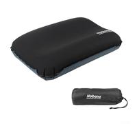 babominimer Camping Self-Inflating Pillow with Ergonomic Neck Support, 30D Stretch Fabric and High-Resilience Memory Foam, Lightweight 350g Compact Design for Outdoor(Black)