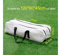 babominimer Canvas Carrying Bag for Folding Camping Wood Roll Up Table, Heavy Duty Waterproof Storage Case with Double Zipper for 90cm and 120cm Portable Outdoor Tables,(S)