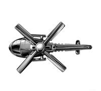 babominimer Car Air Freshener for Vehicle Vent with Rotating Helicopter Design, Aromatherapy Diffuser Using Essential Oils, No Power Required, Compatible with Car AC Vents,(Black)