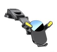 babominimer Car Air Vent Gravity Phone Holder for Mobile Devices, 360° Rotation Bracket with Non-Slip Rubber Grip, Compatible with Most Smartphones, Black ABS Support(Suction cup Striped)