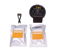 babominimer Car Aromatherapy Diffuser for Air Outlet with Wheel Hub Design, ABS + Alloy Interior Decor for Vehicle Air Freshener, Compatible with Most Car Models, Black/Sil(Black)