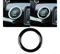 babominimer Car Engine Stop Button Ignition Key Compatible with for Ring Circle Sticker Trim Interior Decorative Cover Compatible with for 3 Series E90 E92 E93 2009-2012 and Z4 E89