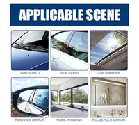 babominimer Car Glass Deep Cleaning Polishing Paste 50ml with Sponge Applicator, Hard Water Stain and Mineral Deposit Remover, Super Hydrophobic Self-Cleaning Coating for