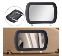 babominimer Car Sun Visor Mirror with Clips for Makeup and Sun Shading, Automotive Cosmetic Vanity Mirror Compatible with Most Vehicles, PP Glass Spring Steel Construction